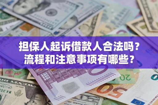 济南担保人起诉借款人合法吗？流程和注意事项有哪些？