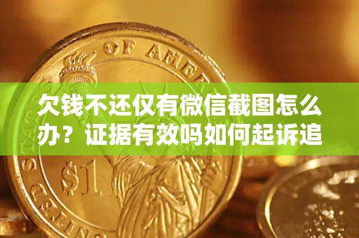 济南欠钱不还仅有微信截图怎么办？证据有效吗如何起诉追回欠款？