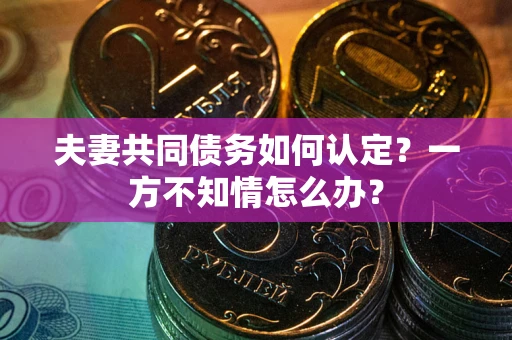 济南夫妻共同债务如何认定？一方不知情怎么办？