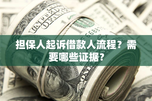 济南担保人起诉借款人流程？需要哪些证据？