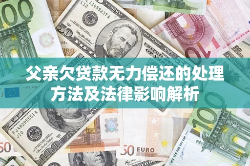 济南父亲欠贷款无力偿还的处理方法及法律影响解析