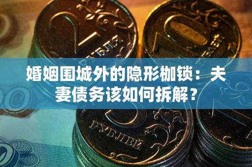 济南婚姻围城外的隐形枷锁：夫妻债务该如何拆解？