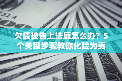 济南欠债被告上法庭怎么办？5个关键步骤教你化险为夷